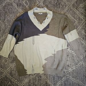 Distressed sweater